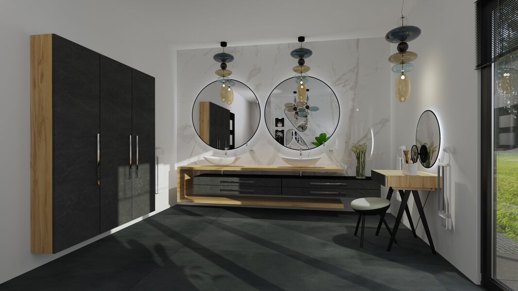 CALCE NERO 3000X1000X3 DEKORACYJNA LAMINAM